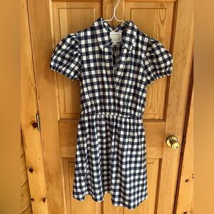 Sail to Sable Navy Gingham Dress